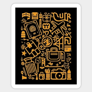 TRAVEL AND TOURISM ICONS Sticker